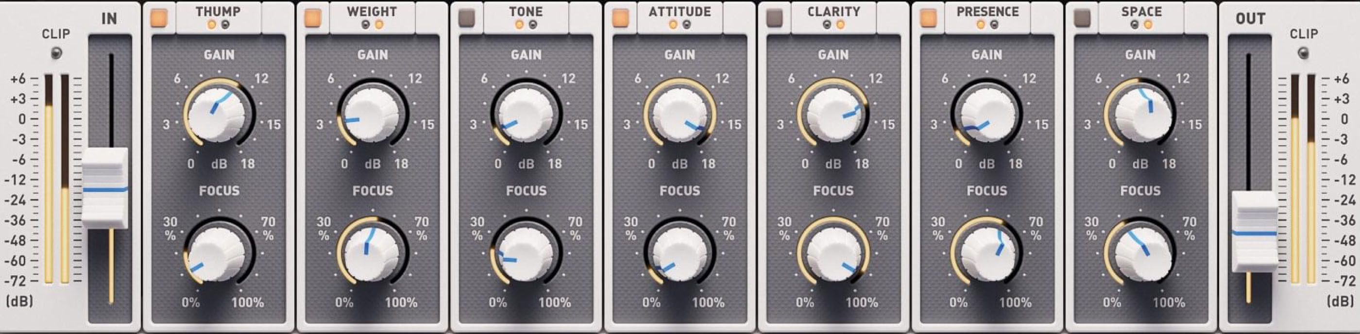 Audio Issue EQ Plugin for Logic Pro X controls